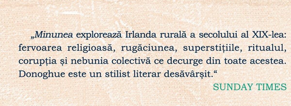 Avanpremieră | „Minuneaˮ de Emma Donoghue