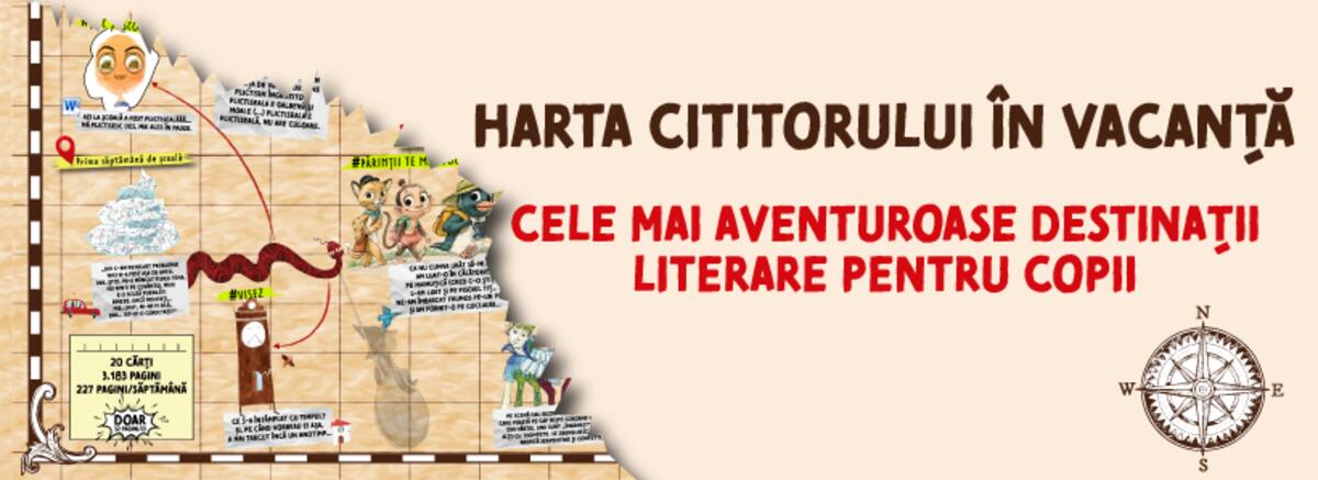 Harta cititorului &icirc;n vacanță - cele mai aventuroase destinații literare pentru copii. Prima oprire: &bdquo;Vine vacanța cu trenul din Franța&rdquo;
