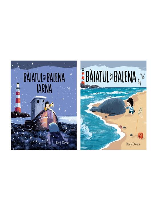 Pachet  educativ Benji Davies Băiatul și balena  2 volume - gallery big 4
