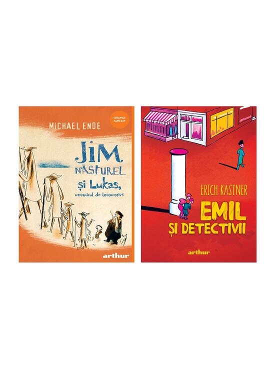 Pachet școlar clasa a III-a (Jim Năsturel și Lukas, mecanicul de locomotivă, Emil și detectivii) - gallery big 4