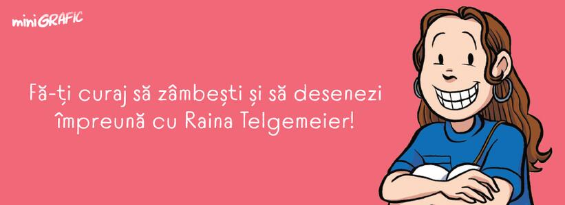 Fă-ți curaj să zâmbești și să desenezi împreună cu Raina Telgemeier!