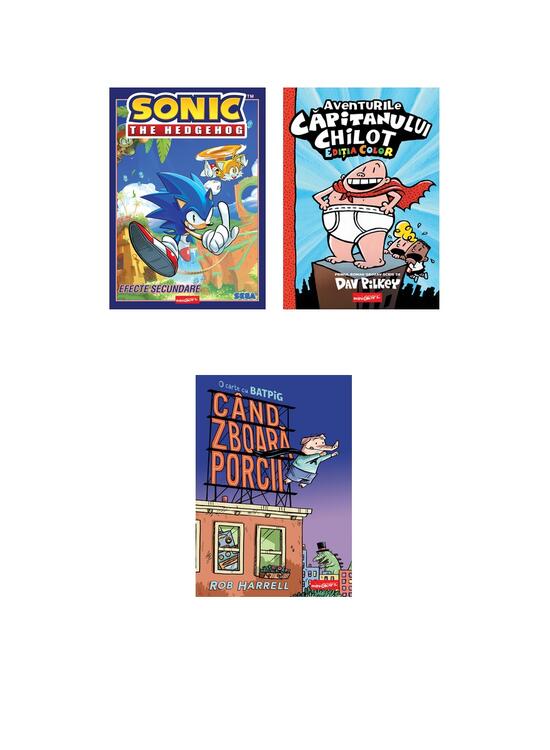 Pachet supereroi miniGrafic(Sonic, Căpitanul Chilot, BatPig) - gallery big 4