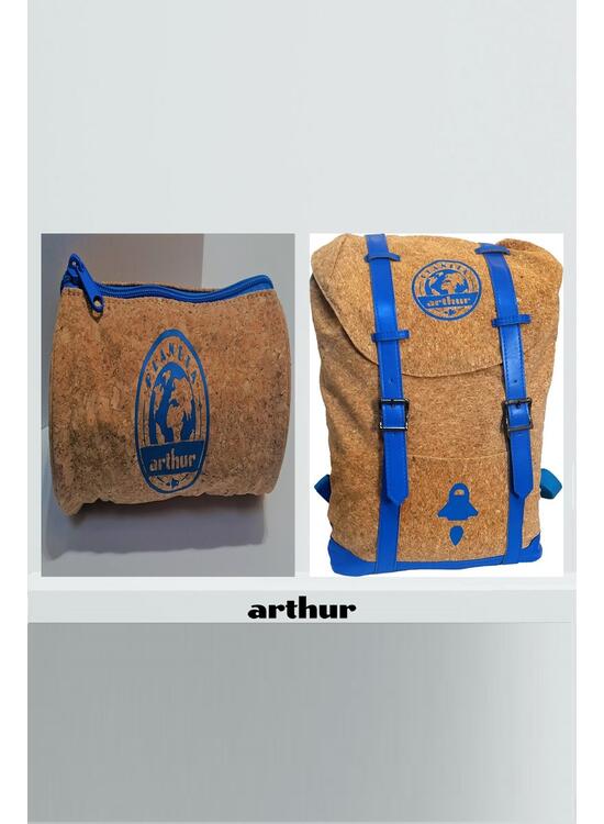Pachet Planeta Arthur ( rucsac și penar din plută) - gallery big 1