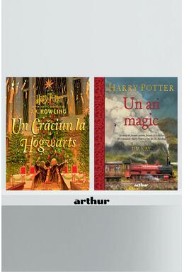 Pachet Crăciun magic Harry Potter ( Crăciun la Hogwarts, Un an magic)