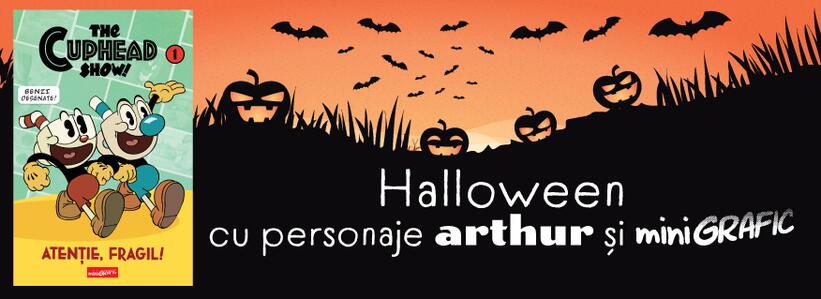 Halloween cu personaje Arthur și miniGrafic