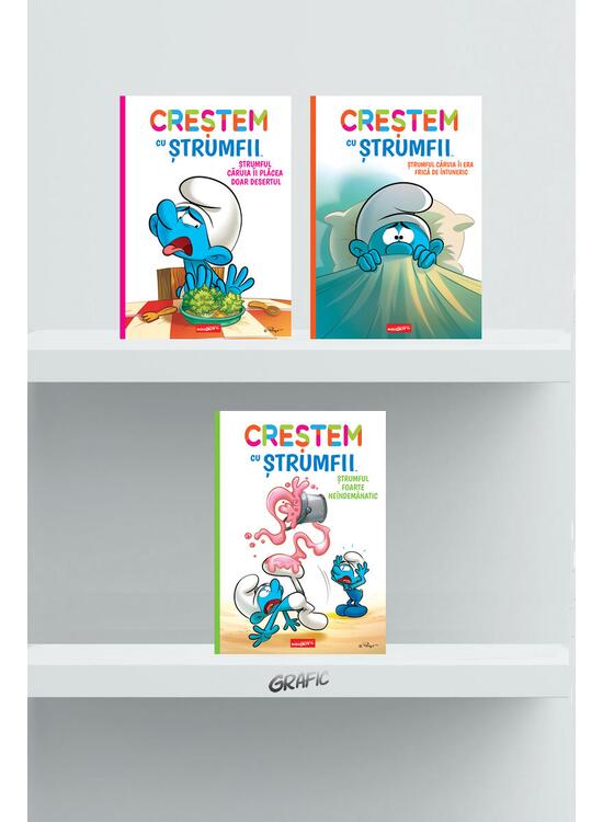 Pachet Creștem cu ștrumfii ( 3 volume) - gallery big 1