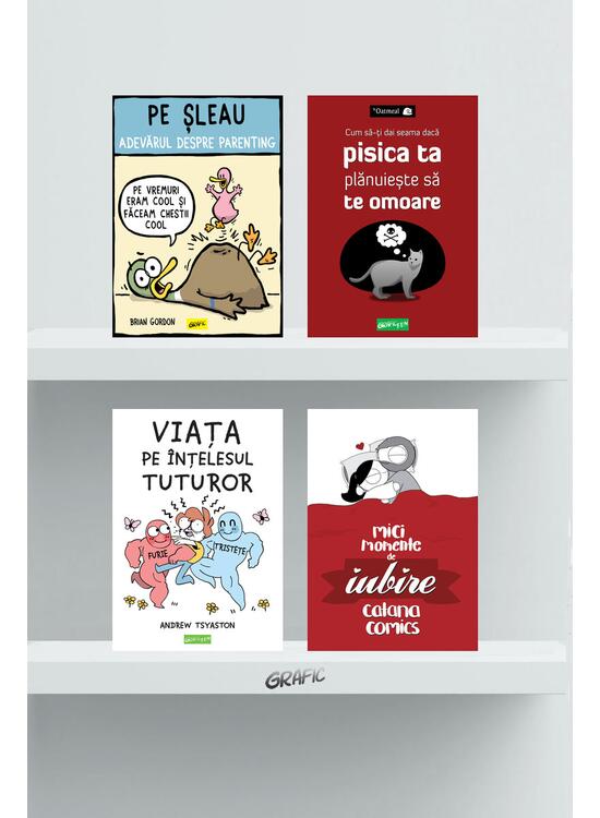 Pachet Grafic Fun 4 volume ( Viața pe înțelesul tuturor, Pe șleau, Mici momente, Pisica) - gallery big 1
