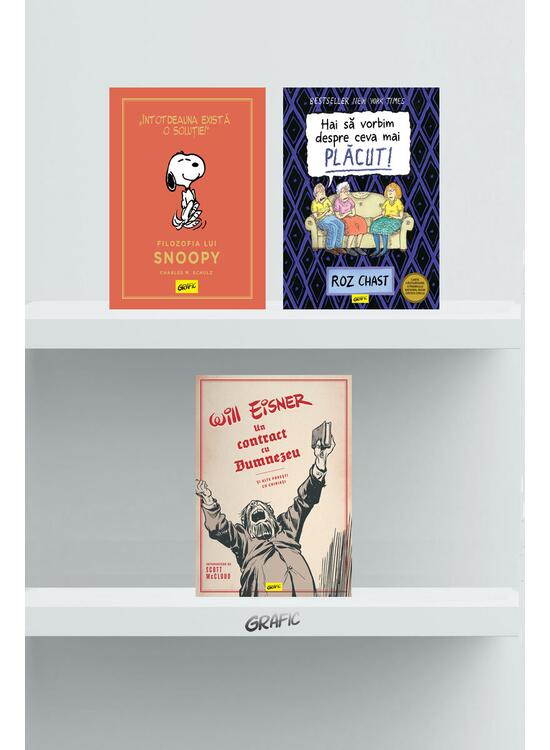 Pachet Grafic life 3 volume ( Un contract cu Dumnezeu,Să vorbim despre ceva mai plăcut, Filozofia lui Snoopy) - gallery big 1