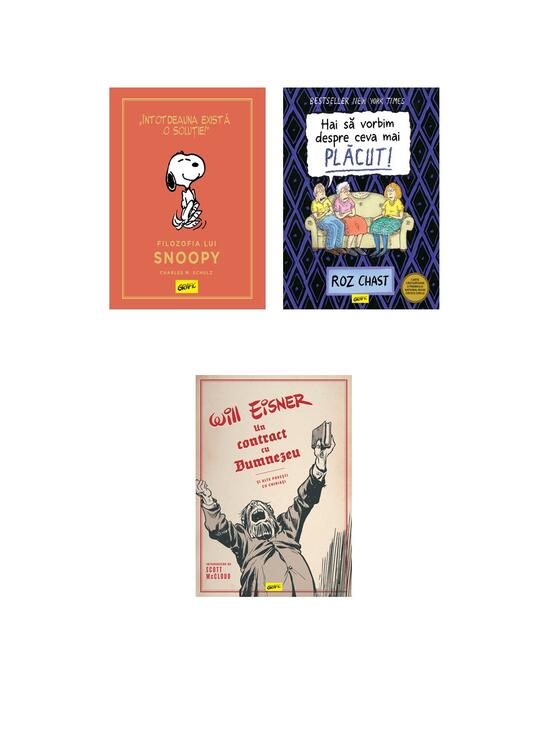 Pachet Grafic life 3 volume ( Un contract cu Dumnezeu,Să vorbim despre ceva mai plăcut, Filozofia lui Snoopy) - gallery big 5