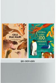 Pachet Superanimale 2 volume ( Istoria lumii în 100 de animale, Cele mai mari)