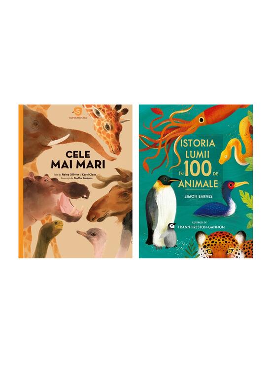 Pachet Superanimale 2 volume ( Istoria lumii în 100 de animale, Cele mai mari) - gallery big 6