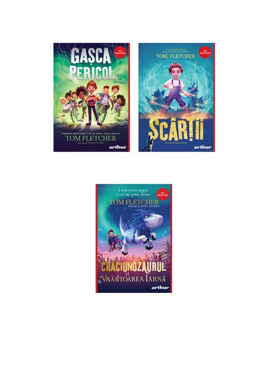 Pachet Fletcher Adventure 3 volume (Gașca Pericol, Scârții, Crăciunozaurul și Vrăjitoarea Iarnă) - gallery big 6