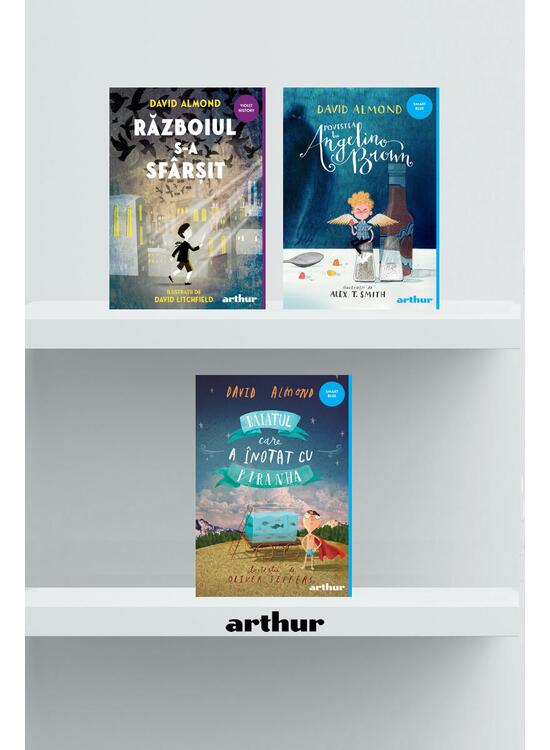 Pachet Almond 3 volume (Angelino Brown, Băiatul care a înotat cu pirahna, Războiul s-a sfârșit) - gallery big 1