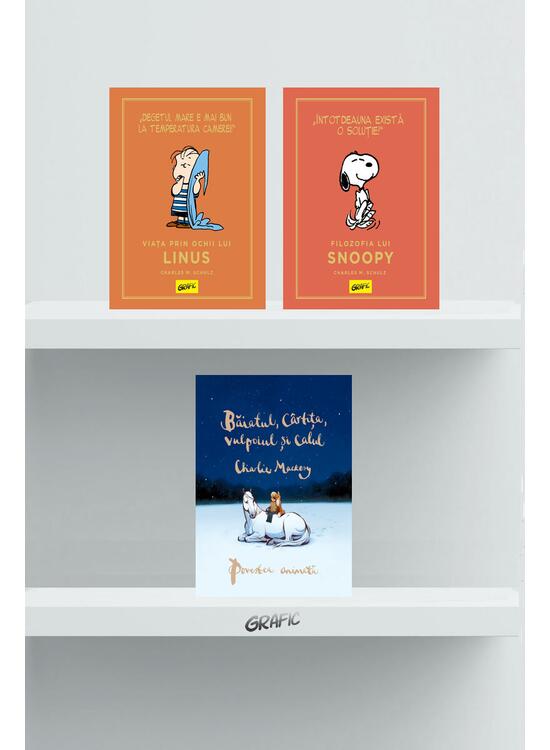 Pachet empatie (Băiatul, cârtița, vulpoiul și calul: povestea animată, Filozofia lui Snoopy, Viața prin ochii lui Linus) - gallery big 1