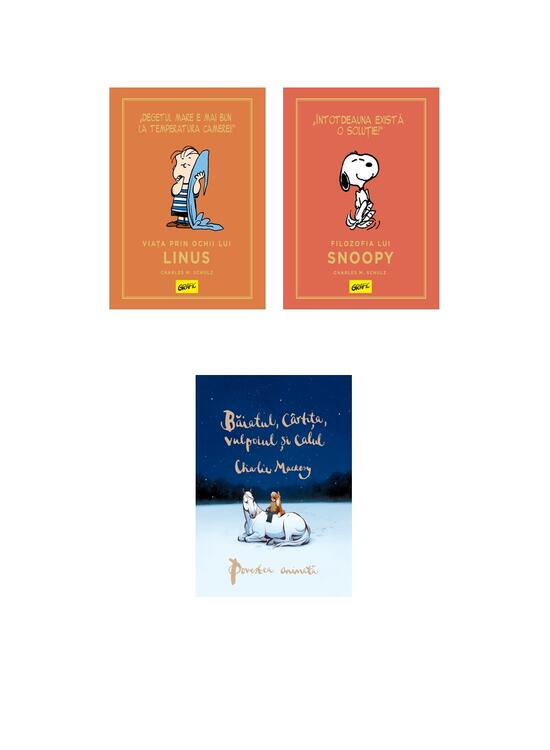 Pachet empatie (Băiatul, cârtița, vulpoiul și calul: povestea animată, Filozofia lui Snoopy, Viața prin ochii lui Linus) - gallery big 2
