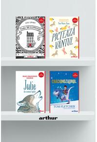 Pachet Red Adventure ( Crăciunozaurul, Julie din neamul lupilor, Pictează vântul, Frații Willoughby)