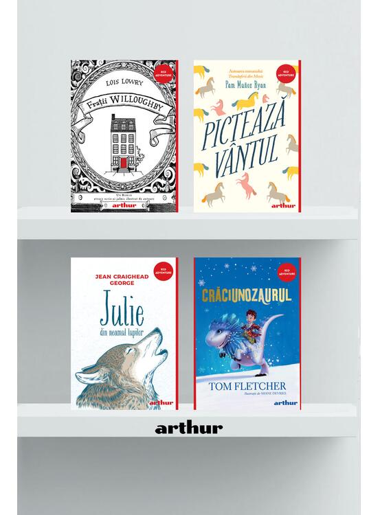Pachet Red Adventure ( Crăciunozaurul, Julie din neamul lupilor, Pictează vântul, Frații Willoughby) - gallery big 1