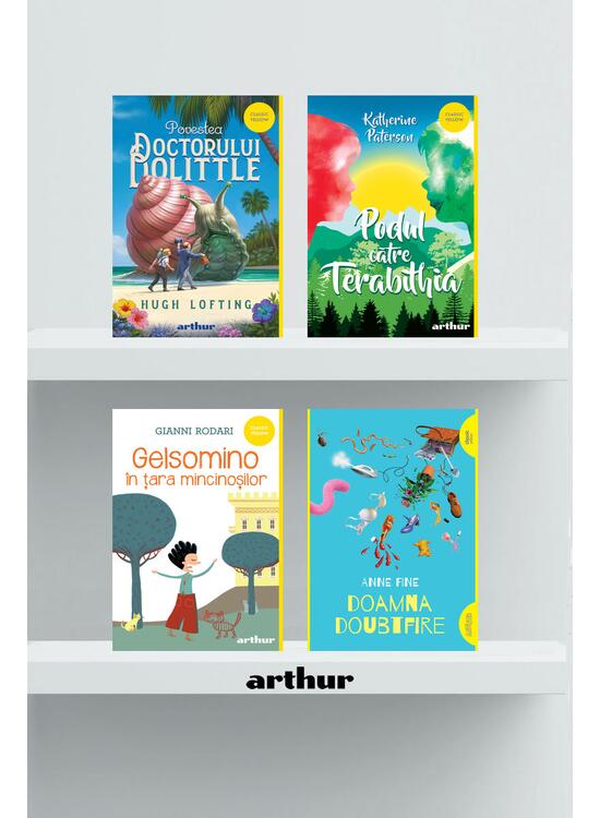 Pachet Clasic 4 volume ( Dolittle,Doamna Doubtfire, Gelsomino, Terabithia) - gallery big 1