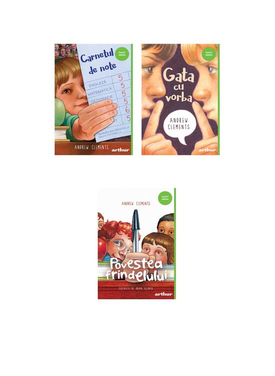 Pachet Andrew Clements ( Povestea frindelului, Gata cu vorba, Carnetul de note) - gallery big 5