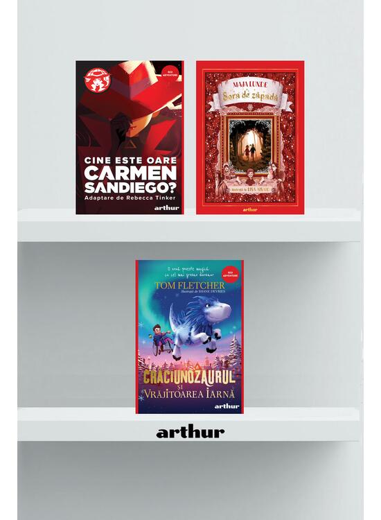 Pachet Crăciun (Sora de zăpadă, Carmen Sandiego,Crăciunozaurul și Vrăjitoarea Iarnă, ) - gallery big 1