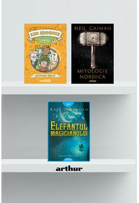 Pachet lecturi pentru 11 ani (Mitologie nordică, Mitologia greacă, Elefantul magicianului)