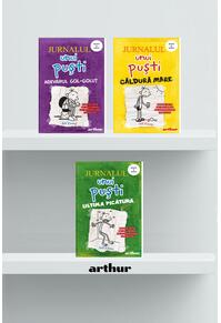 Pachet Jurnalul unui Puști volumele 3-5, ediție paperback