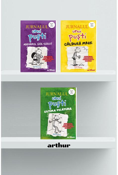 Pachet Jurnalul unui Puști volumele 3-5, ediție paperback