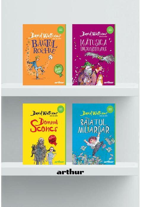 Pachet Walliams Funny Green (Domnul Sconcs, Mătușica îngrozitoare, Băiatul cu rochie, Băiatul Miliardar)