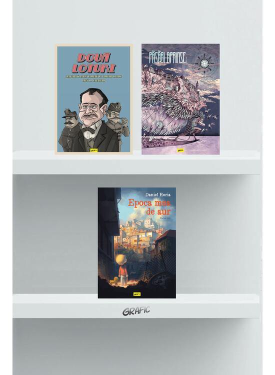 Pachet Grafic românesc 3 volume (Două loturi, Epoca mea de aur, Păsări aprinse) - gallery big 1