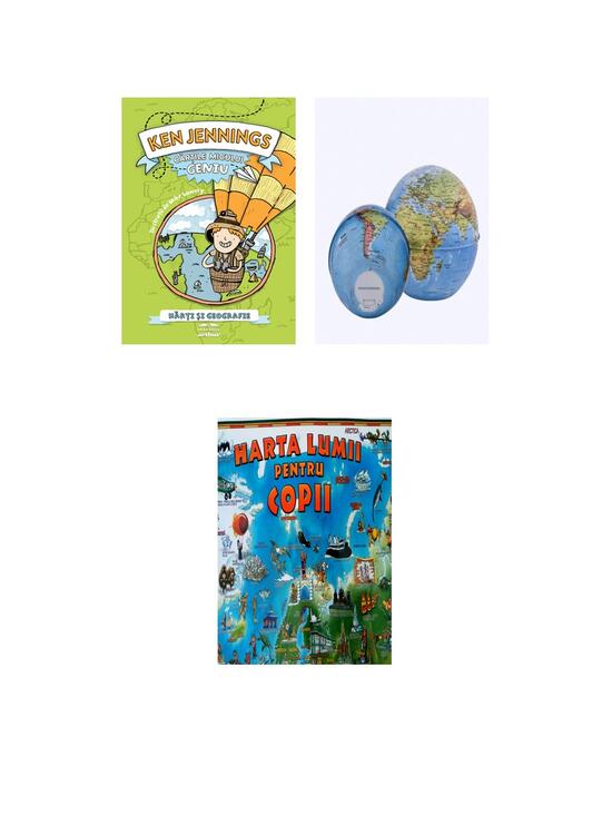 Pachet Hărți și geografie (Cărțile micului geniu, pușculiță, harta) - gallery big 5
