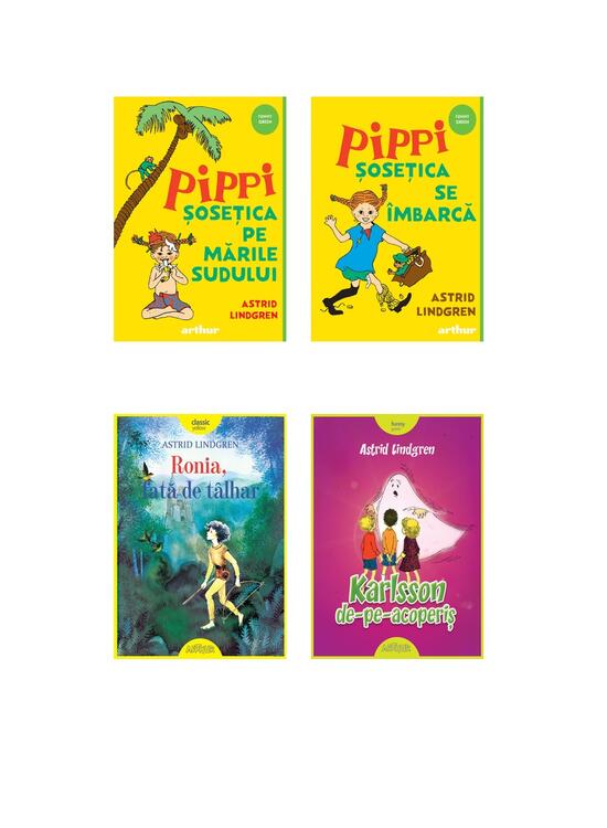 Superpachetul Lindgren ( Karlsson de-pe-acoperiş, Ronia, fată de tâlhar, Pippi Șosețica se îmbarcă, Pippi pe mările sudului) - gallery big 6