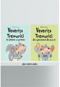 Pachet 2 cărți educative Veverița Tremurici ( Prieten, Petrecere)