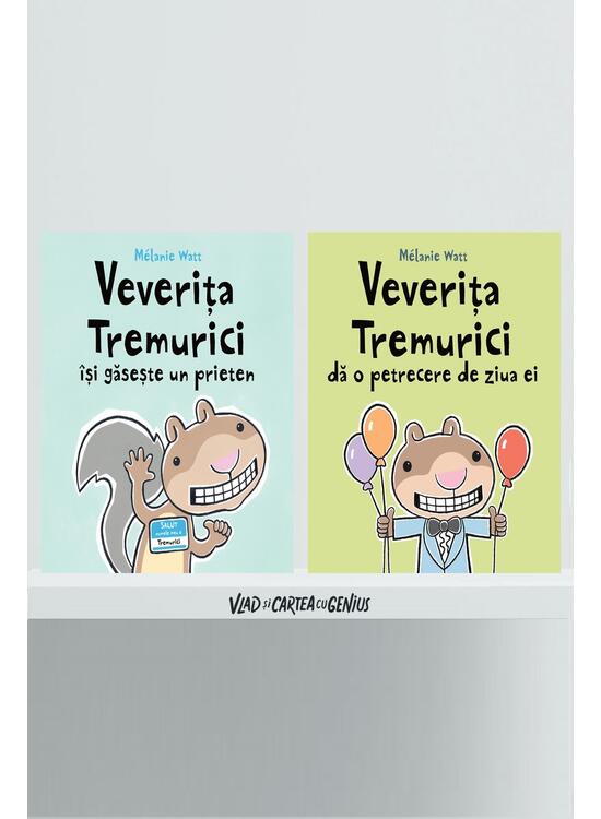 Pachet 2 cărți educative Veverița Tremurici ( Prieten, Petrecere) - gallery big 1