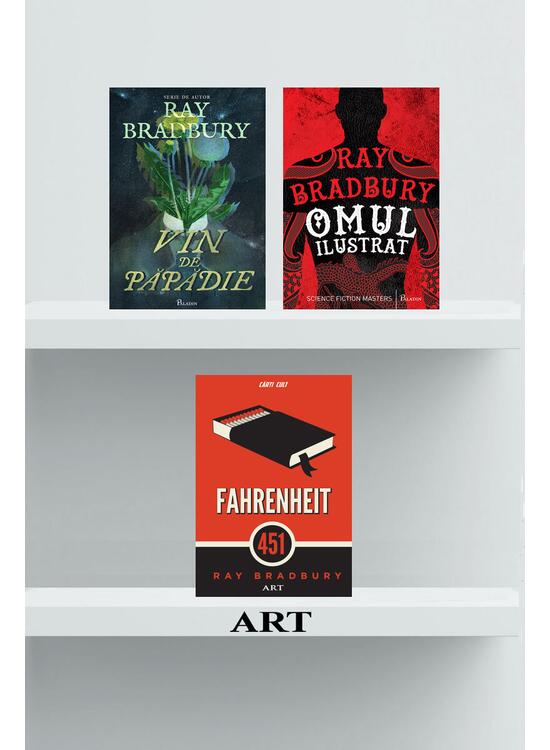 Pachet Bradbury  (Fahrenheit 451, Omul ilustrat, Vin de păpădie) - gallery big 1