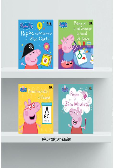 Pachet educativ Primele experiențe cu Peppa Pig ( 4 volume)