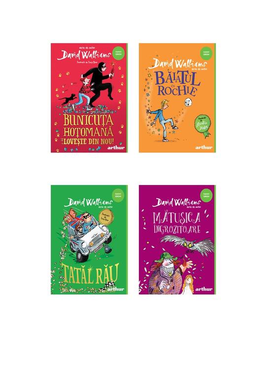 Pachet David Walliams ( Bunicuța 2, Mătușica, Tatăl rău, Băiatul cu rochie) - gallery big 5