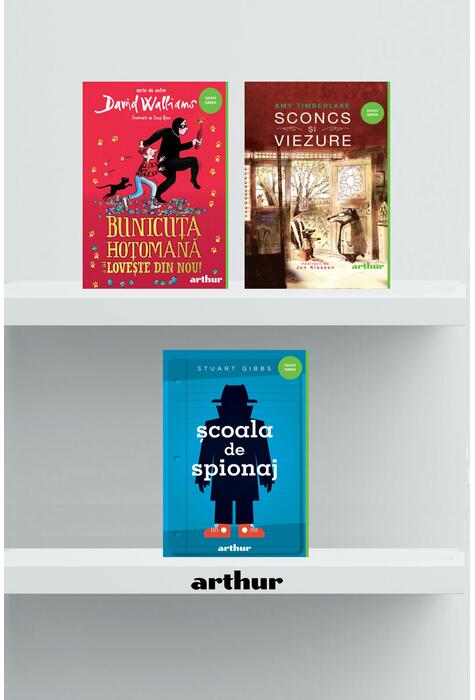 Pachet Funny (Bunicuţa hoţomană lovește din nou, Sconcs și viezure, Școala de spionaj)