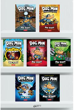 Pachet Dog Man bandă desenată (7 volume)