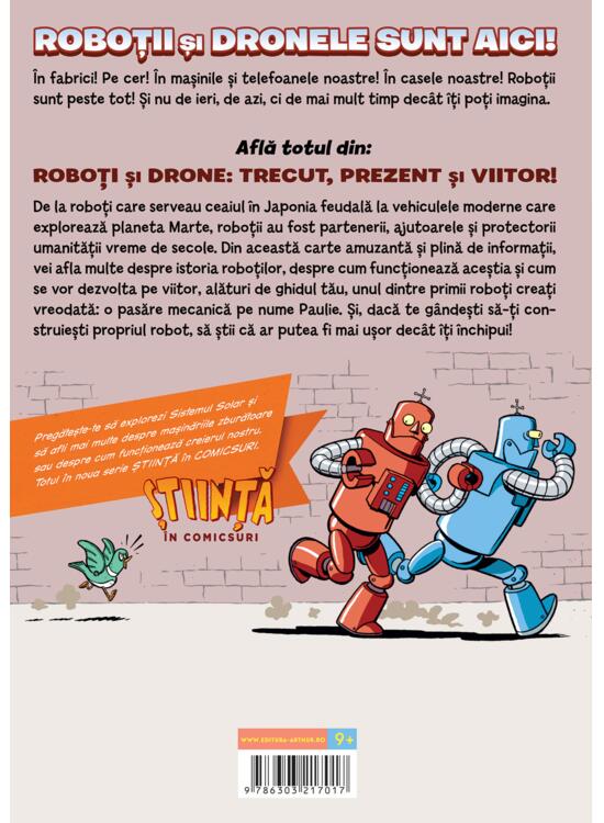 Roboţi şi drone. Trecut, prezent şi viitor (Știință în comicsuri) - gallery big 2