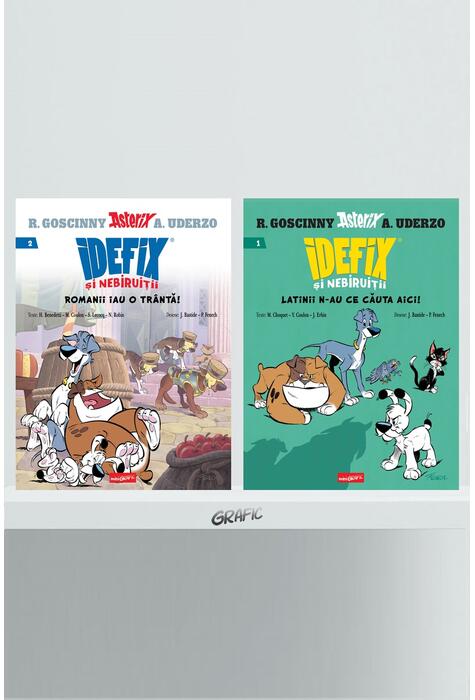 Pachet benzi desenate Idefix și Nebiruiții 2 volume