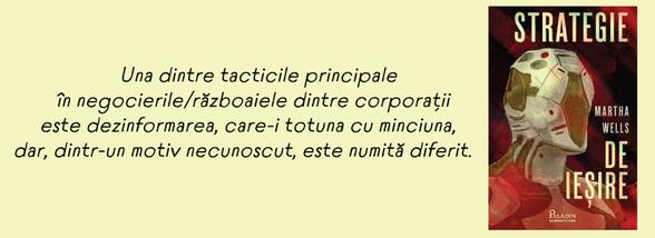 Club de carte Paladin #67: „Strategie de ieșire”, Martha Wells