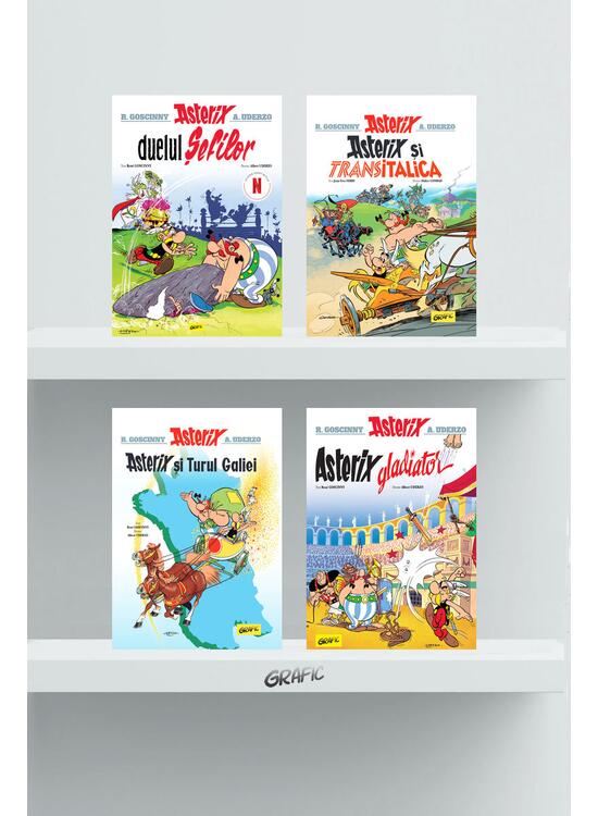 Pachet Asterix bandă desenată ( 4 noi aventuri) - gallery big 1