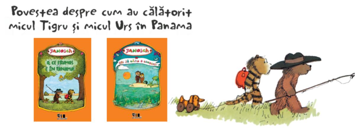 Descoperă universul lui Janosch: &bdquo;O, ce frumos e &icirc;n Panama&rdquo; și &bdquo;Hai să găsim o comoară&rdquo;
