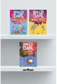 Pachet Roald Dahl format mic (Charlie și fabrica de ciocolată, George, Domnul Fox)