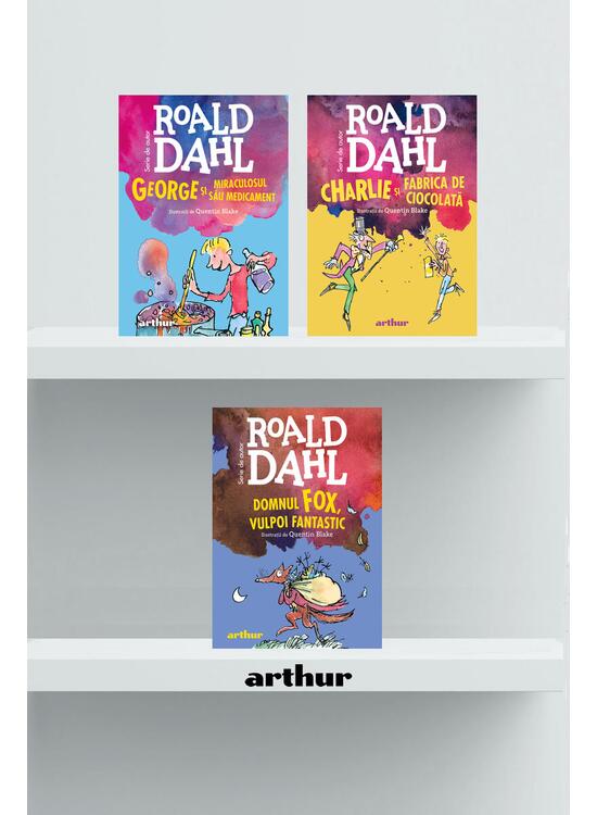 Pachet Roald Dahl format mic (Charlie și fabrica de ciocolată, George, Domnul Fox) - gallery big 1