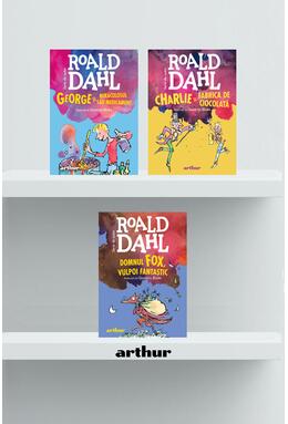 Pachet Roald Dahl format mic (Charlie și fabrica de ciocolată, George, Domnul Fox)