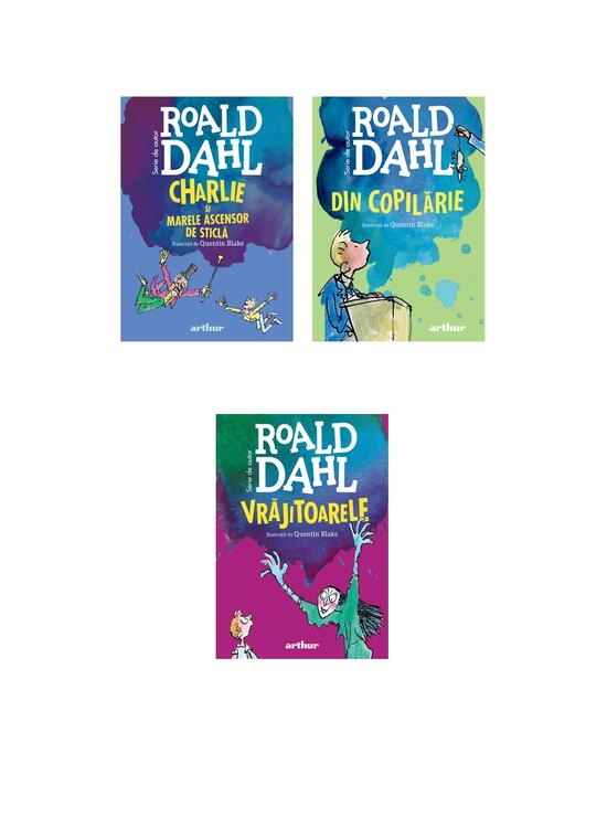 Pachet Roald Dahl format mic ( Din copilărie, Vrăjitoarele, Charlie și marele ascensor) - gallery big 5