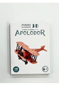 Puzzle 3D din hârtie: Avionul cu motor al lui APOLODOR (19 piese)
