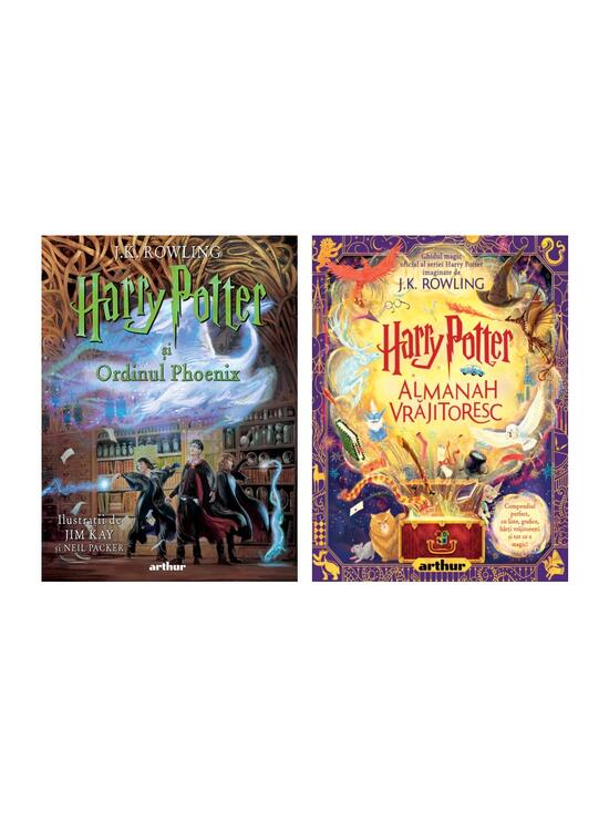 Pachet Harry Potter (Ordinul Phoenix ediție ilustrată, Almanah Vrăjitoresc) - gallery big 7