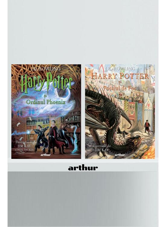 Pachet Harry Potter ediție ilustrată vol 4-5 (Pocalul de Foc , Ordinul Phoenix) - gallery big 1